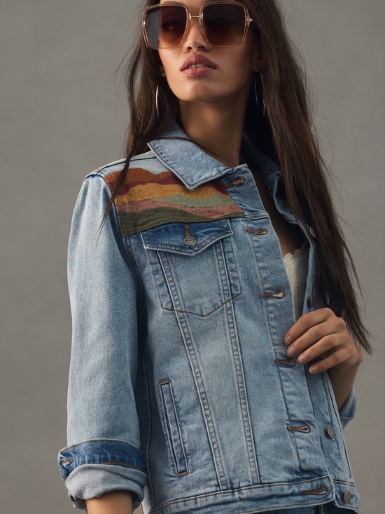DRIFTWOOD Jackets & Blazers - Driftwood Desert Landscape Denim Jacket , NWOT